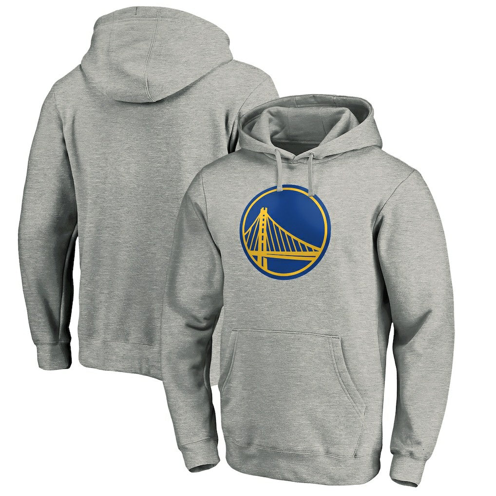 Heather Gray Golden State Warriors Primary Logo Pullover Hoodie sale | NBA