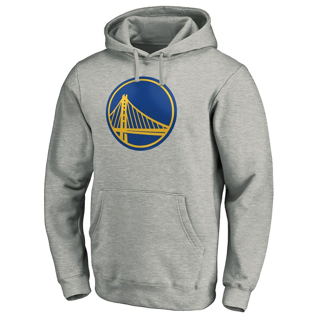 Heather Gray Golden State Warriors Primary Logo Pullover Hoodie sale | NBA