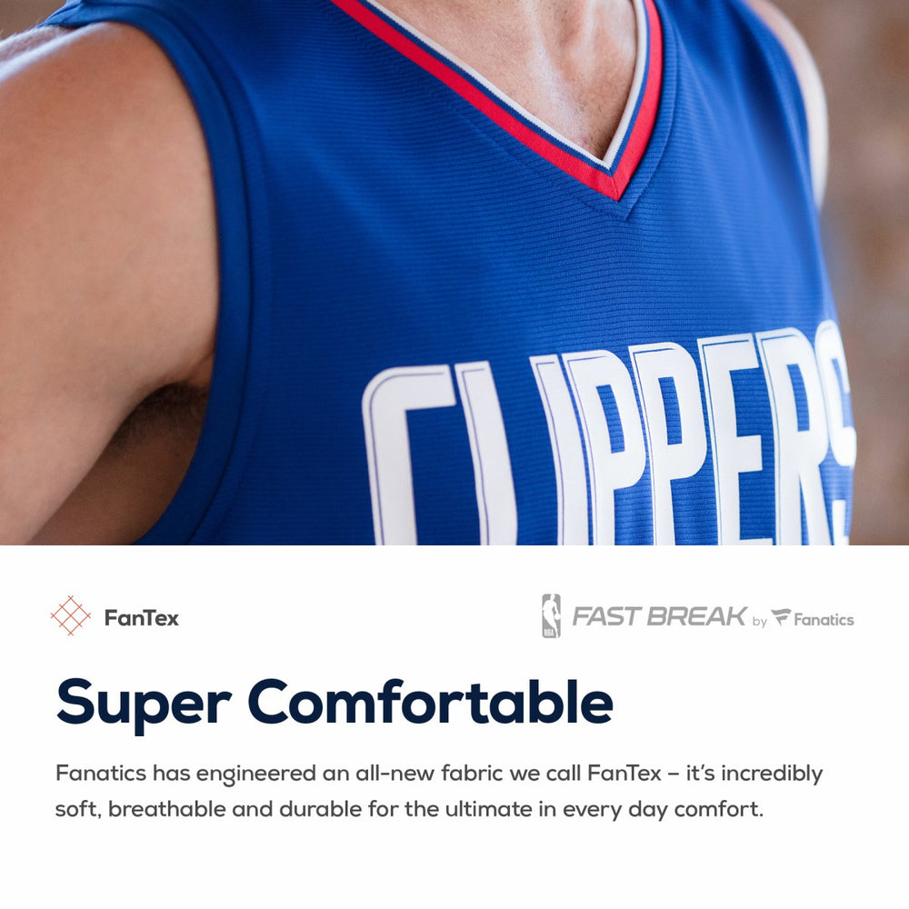 Icon Edition Kawhi Leonard LA Clippers Youth 2019/20 Fast Break Replica Jersey Blue | NBA