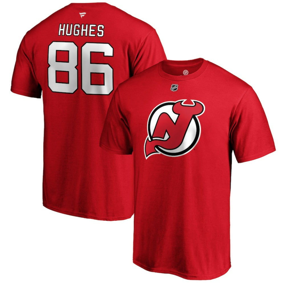 Jack Hughes New Jersey Devils Fanatics Authentic Stack Player Name & Number T-Shirt -  NHL T-shirts