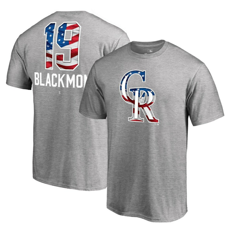Charlie Blackmon Colorado Rockies Banner Wave Name & Number T-Shirt - MLB T-shirts