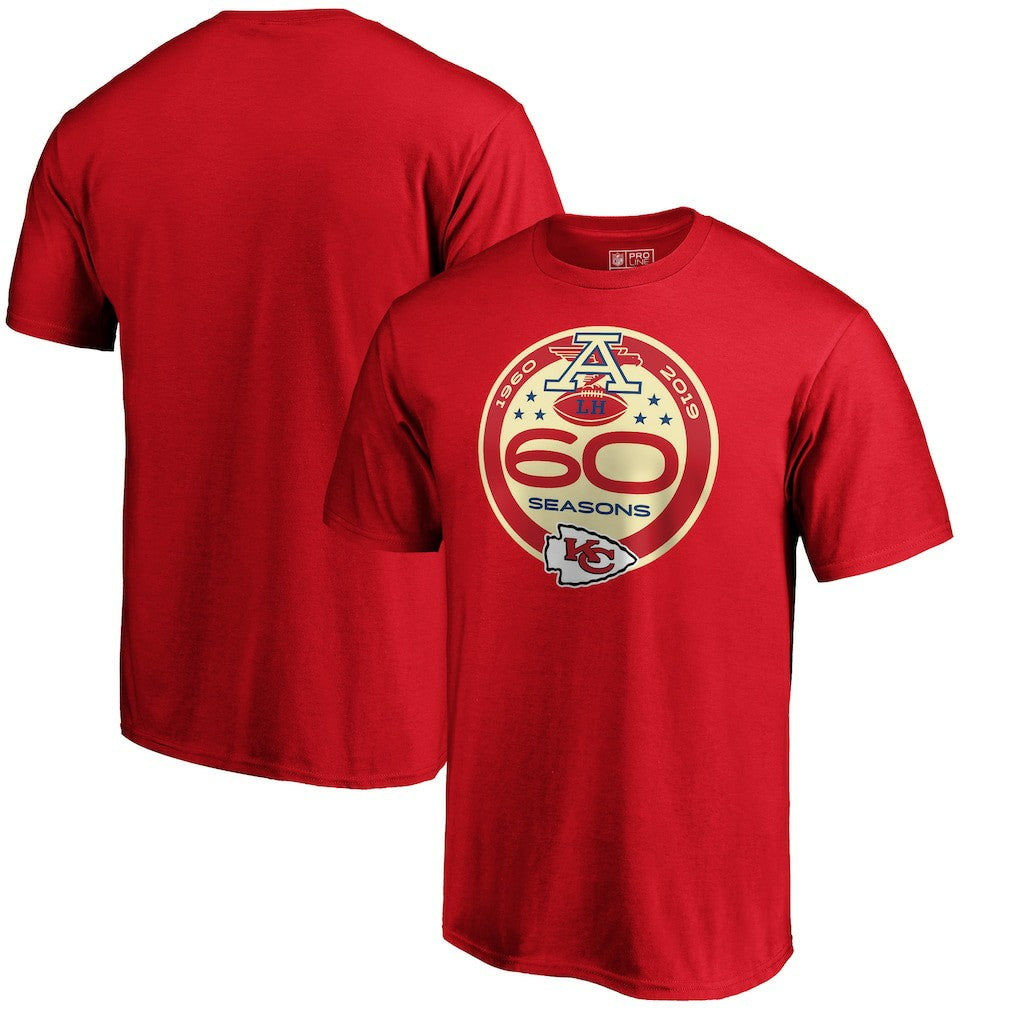 Kansas City Chiefs 60th Season Logo T-Shirt | NFL Outlet