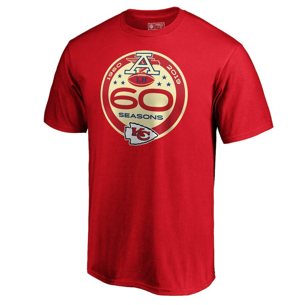 Kansas City Chiefs 60th Season Logo T-Shirt | NFL Outlet