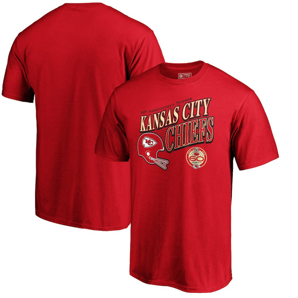 Kansas City Chiefs 60th Season Logo Rise T-Shirt | NFL On sale