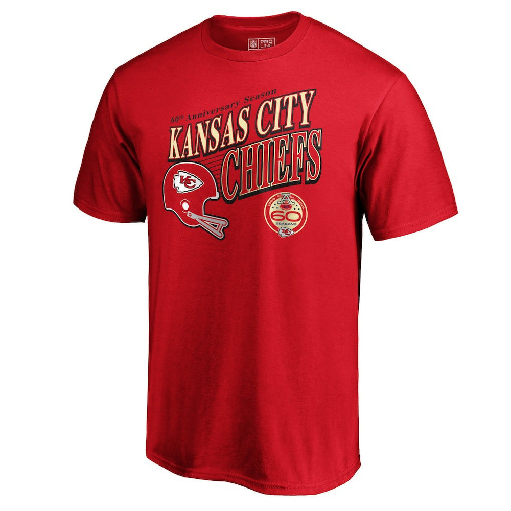 Kansas City Chiefs 60th Season Logo Rise T-Shirt | NFL On sale