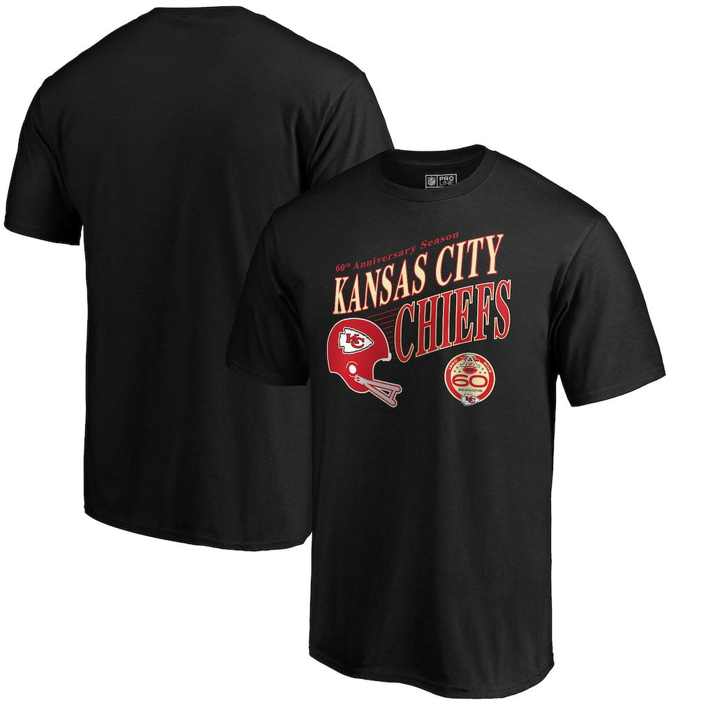 Kansas City Chiefs 60th Season Logo Rise T-Shirt | NFL Sale