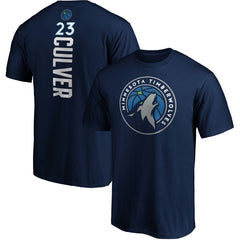 Navy Jarrett Culver Minnesota Timberwolves Playmaker Name & Number Logo T-Shirt | NBA