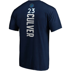 Navy Jarrett Culver Minnesota Timberwolves Playmaker Name & Number Logo T-Shirt | NBA