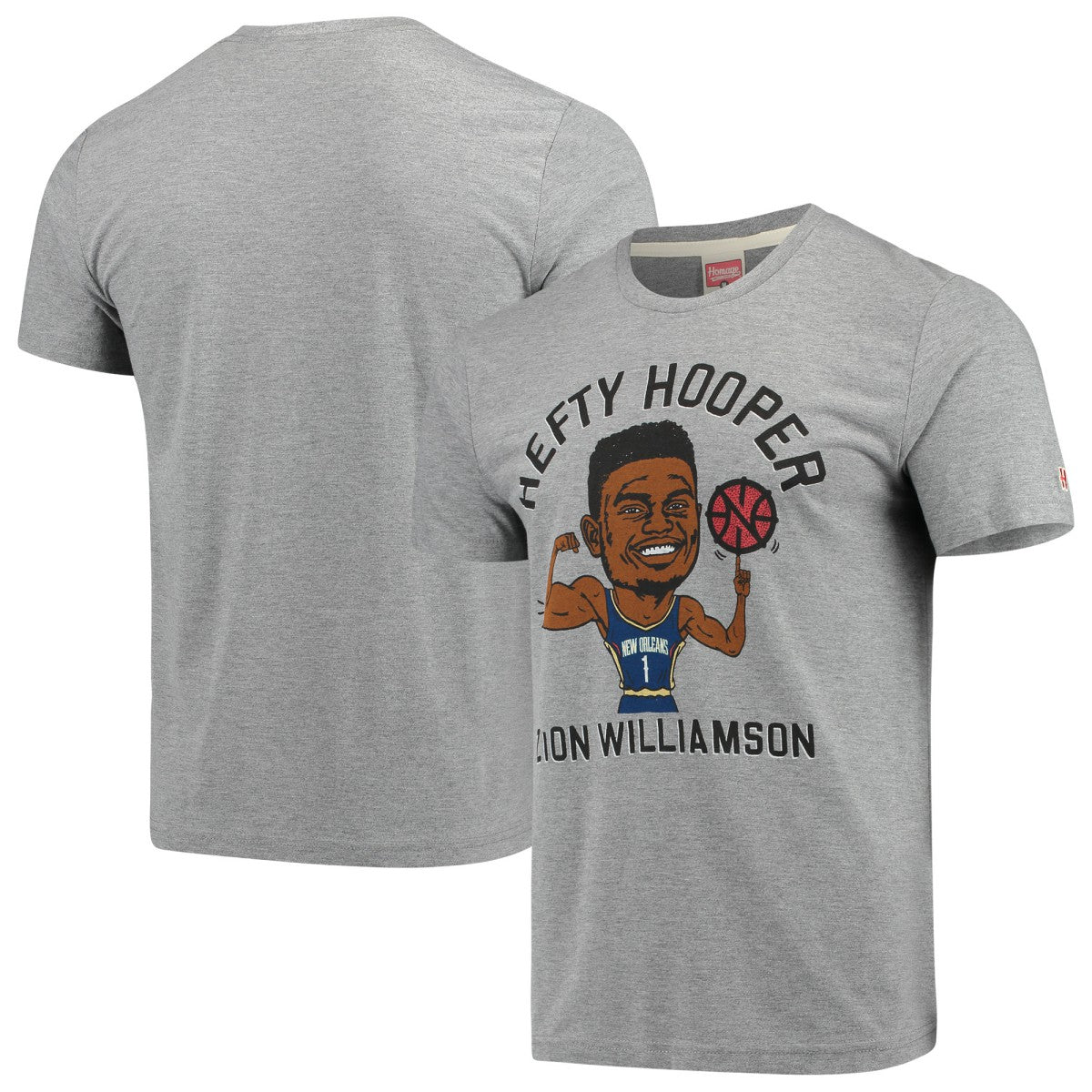 Gray Zion Williamson New Orleans Pelicans Player Graphic Tri-Blend T-Shirt | NBA