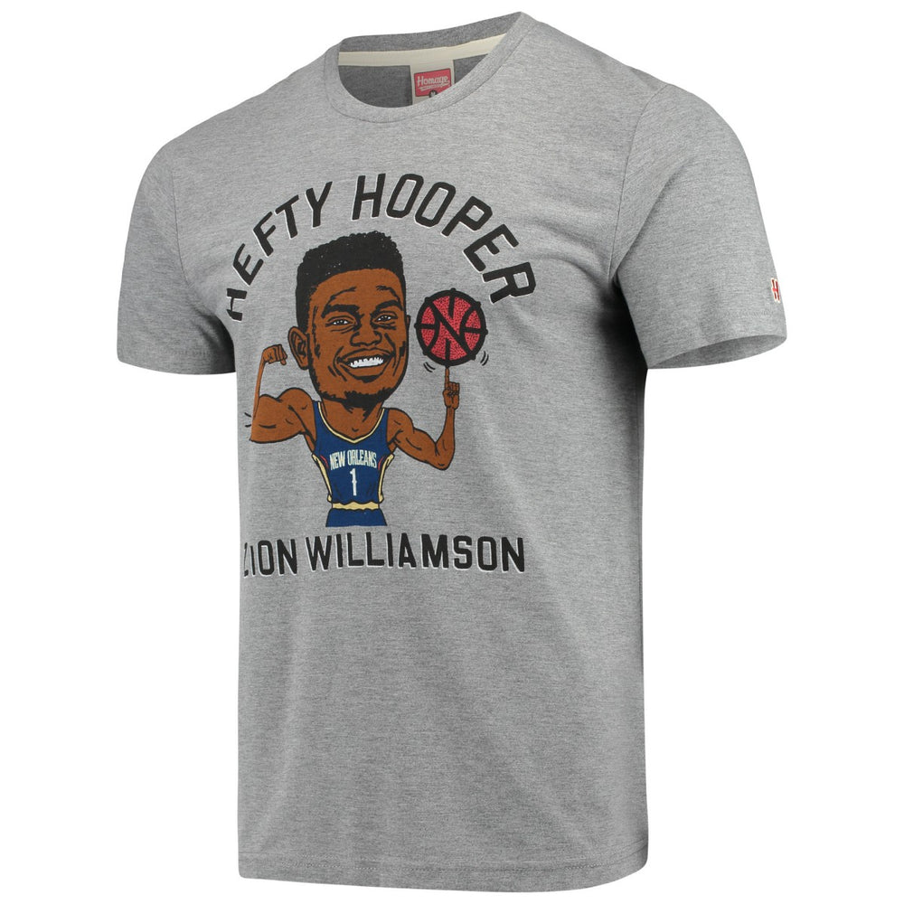 Gray Zion Williamson New Orleans Pelicans Player Graphic Tri-Blend T-Shirt | NBA