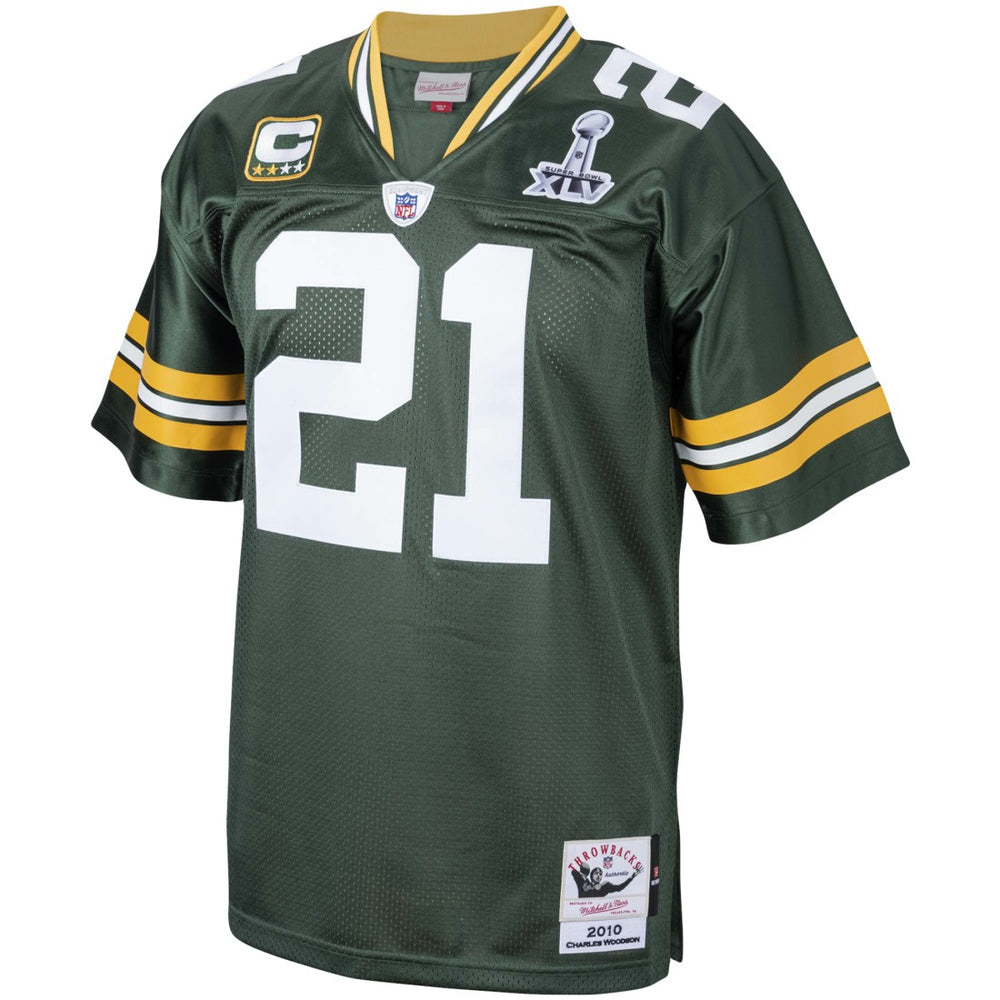 Green Bay Packers Charles Woodson  2010 Authentic Throwback Retired Player Jersey | NFL Sale