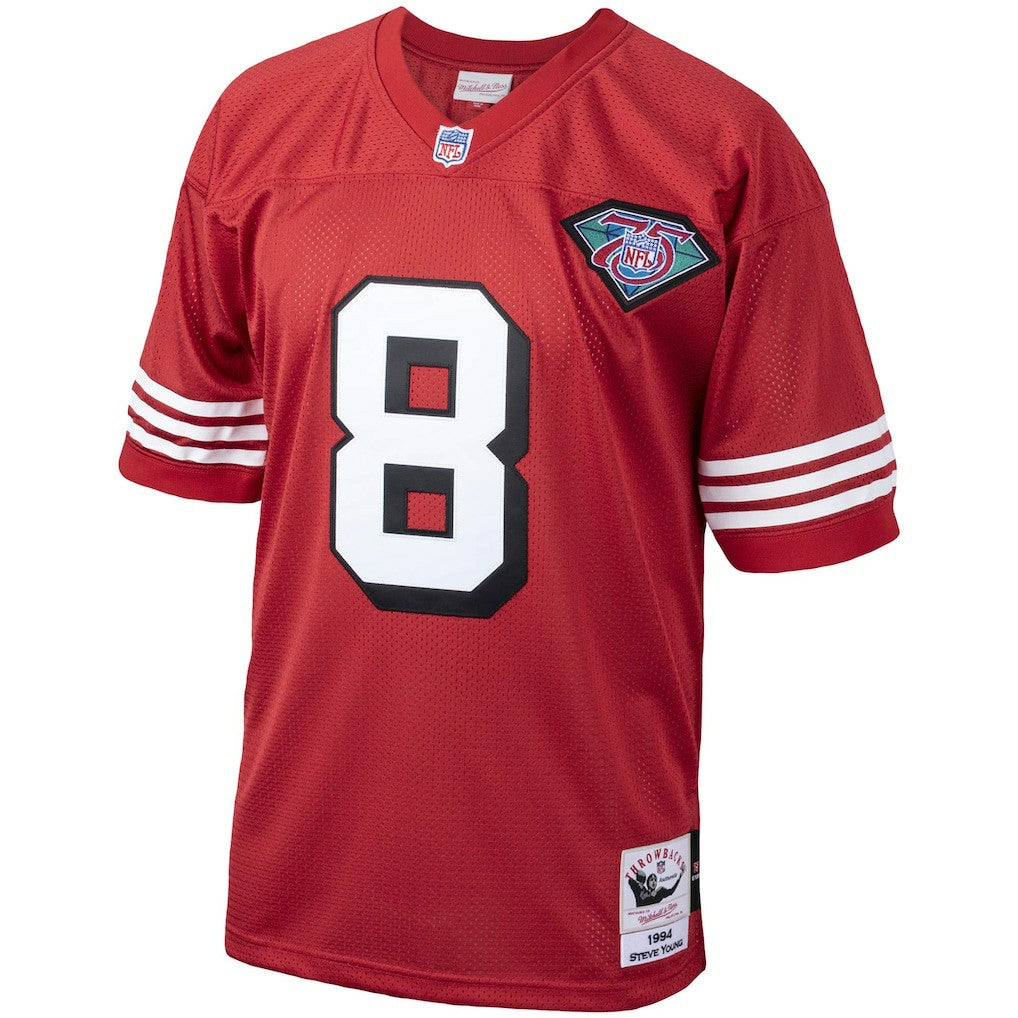 San Francisco 49ers Steve Young  1994 Authentic Throwback Retired Player Jersey | NFL Discount