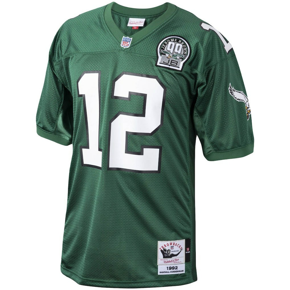 Philadelphia Eagles Randall Cunningham  1992 Authentic Throwback Retired Player Jersey | NFL Discount