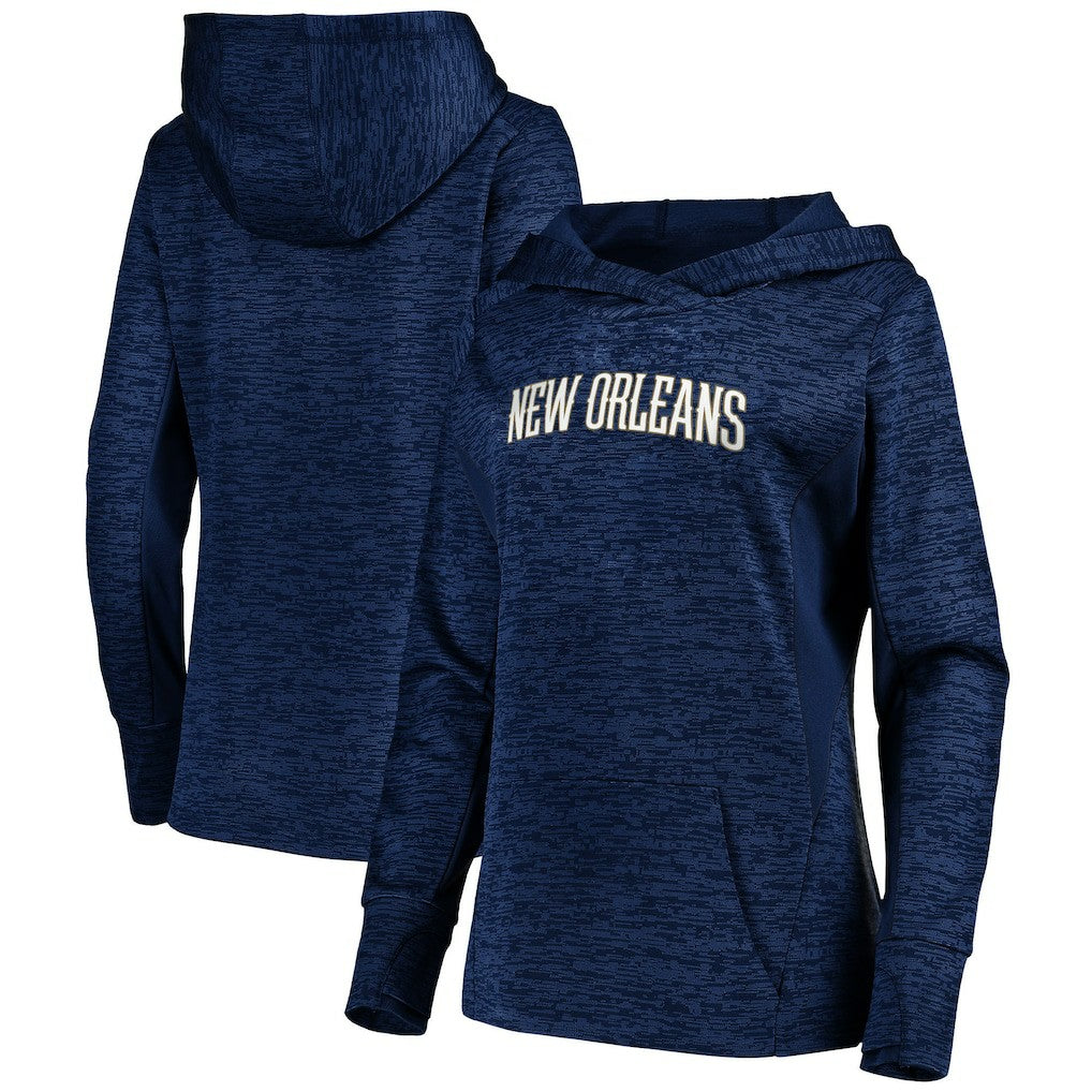 Navy New Orleans Pelicans Women's Showtime Done Better Pullover Hoodie | NBA