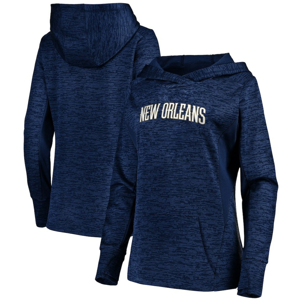 Navy New Orleans Pelicans Women's Showtime Done Better Pullover Hoodie | NBA