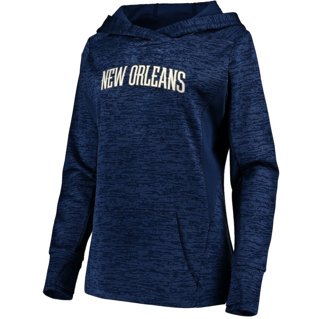 Navy New Orleans Pelicans Women's Showtime Done Better Pullover Hoodie | NBA