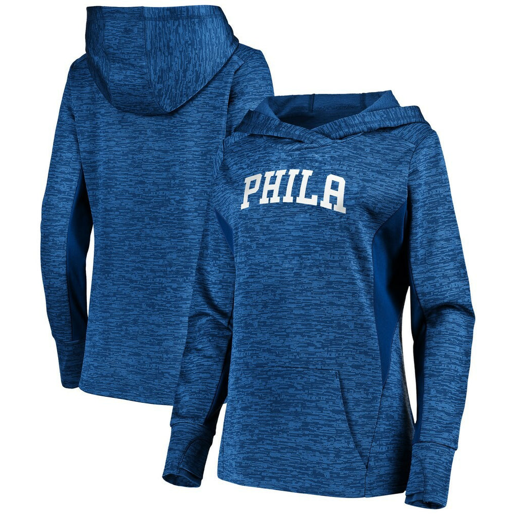 Royal Philadelphia 76ers Women's Showtime Done Better Pullover Hoodie | NBA