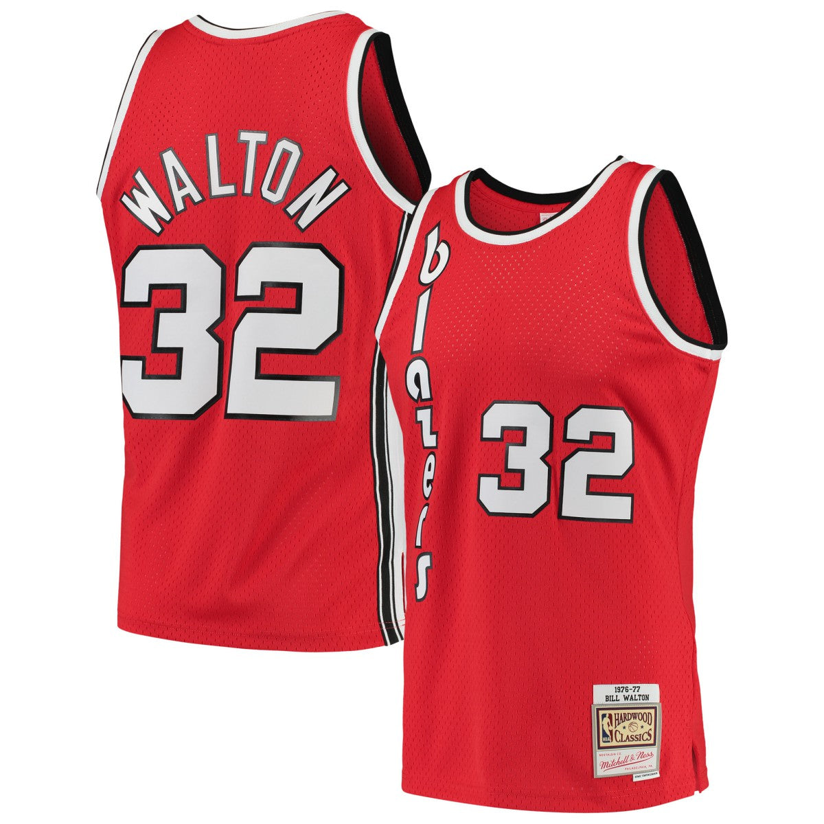 Red Bill Walton Portland Trail Blazers 1976/77 Hardwood Classics Swingman Jersey | NBA