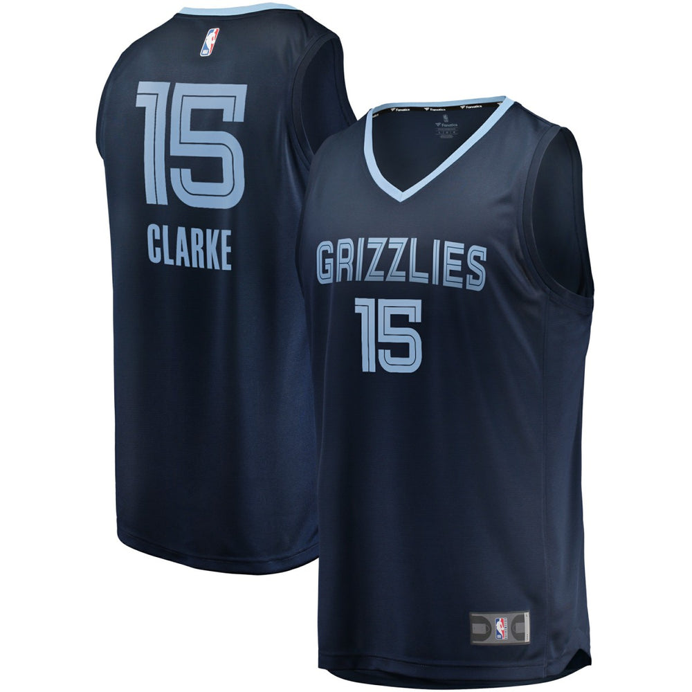 Icon Edition Brandon Clarke Memphis Grizzlies Fast Break Replica Jersey Navy | NBA