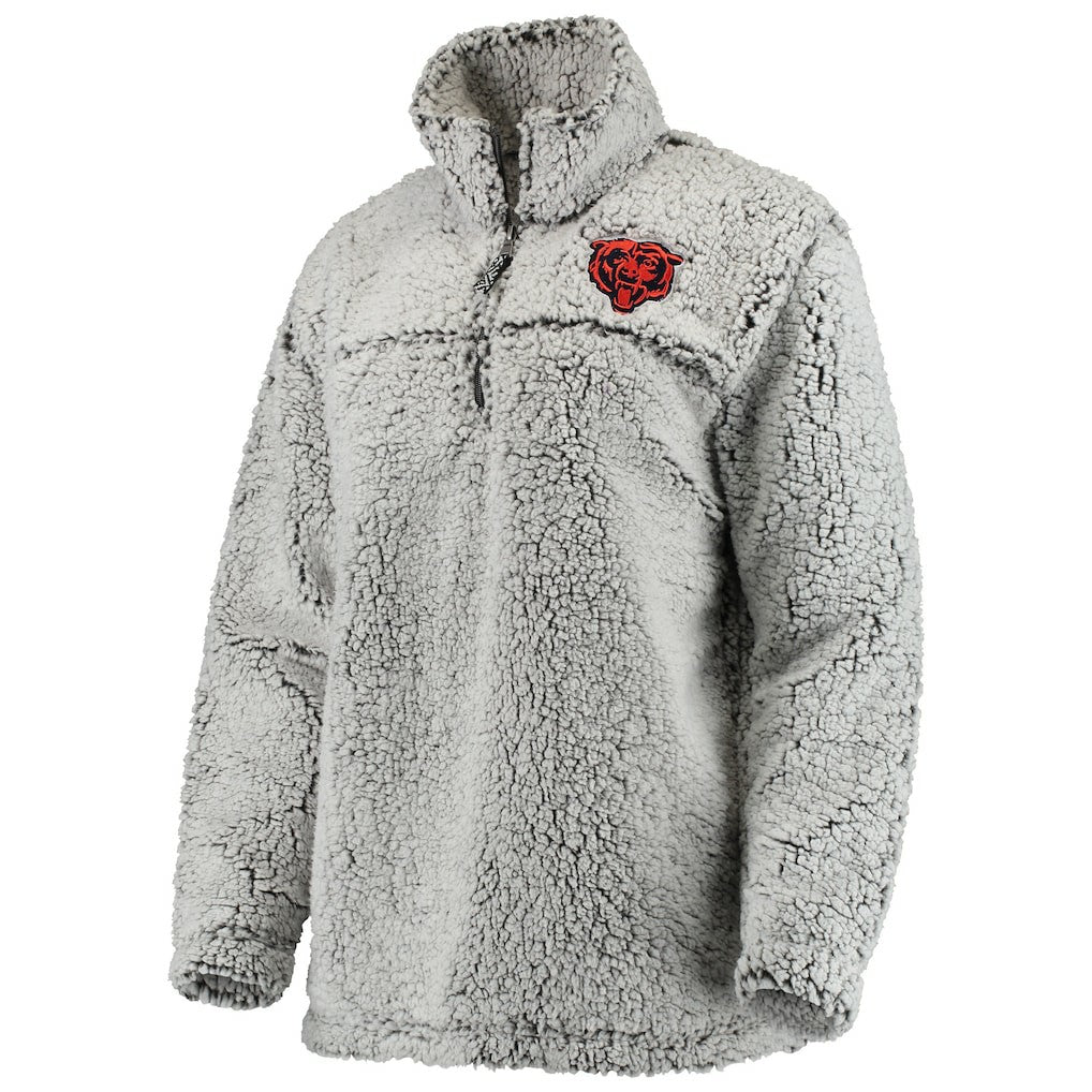 Chicago Bears Women's Sherpa Quarter-Zip Pullover Jacket | NFL Near me