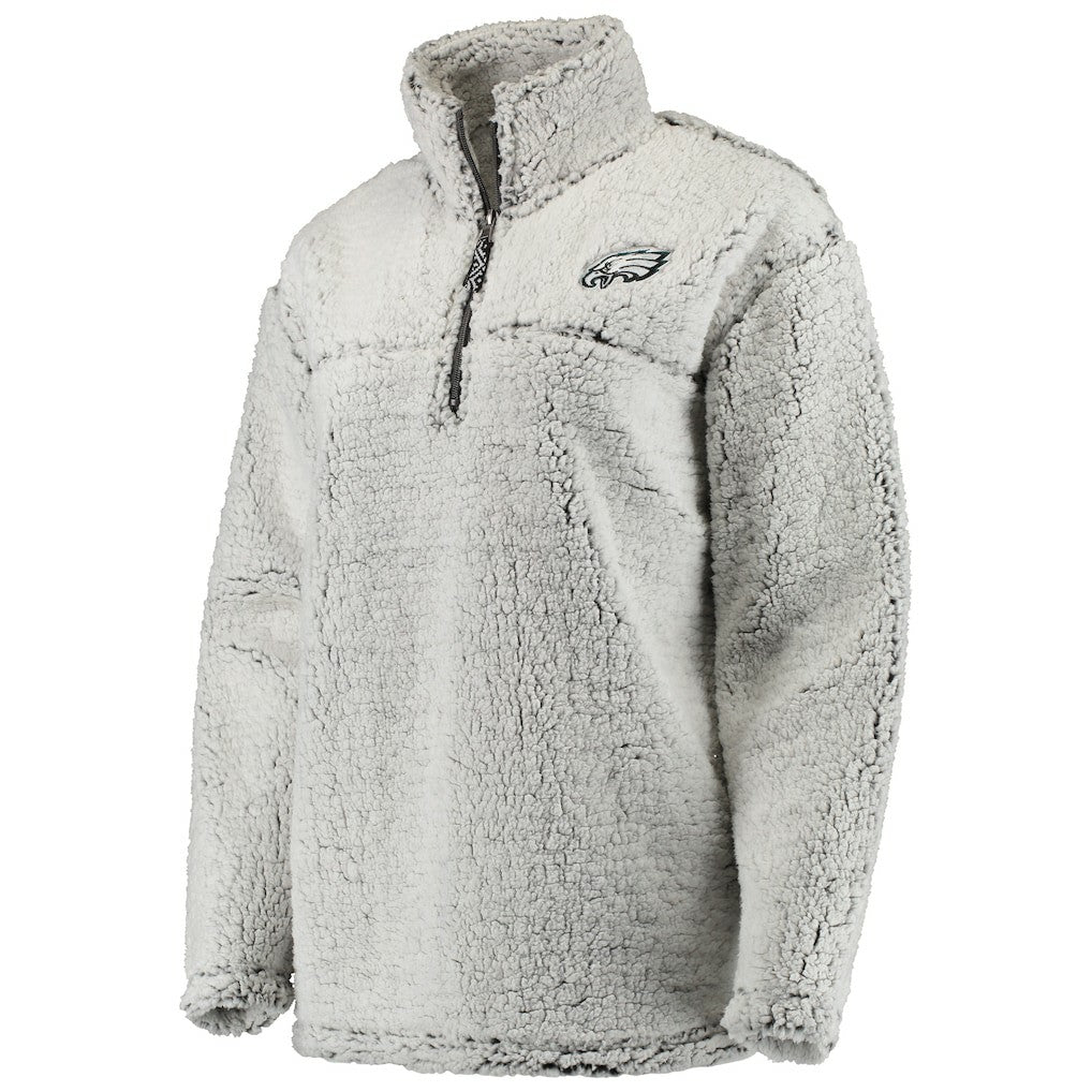 Philadelphia Eagles Women's Sherpa Quarter-Zip Pullover Jacket | NFL Sale