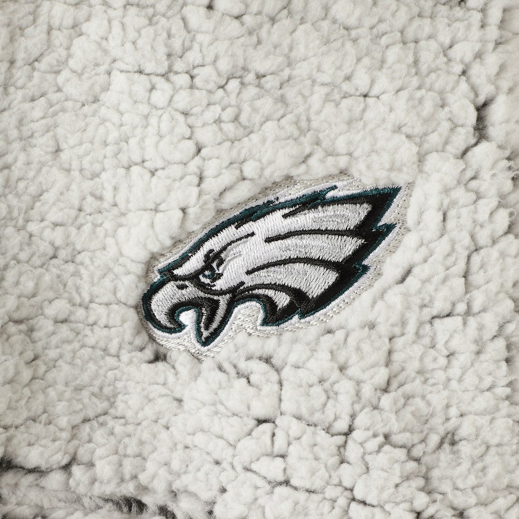 Philadelphia Eagles Women's Sherpa Quarter-Zip Pullover Jacket | NFL Sale