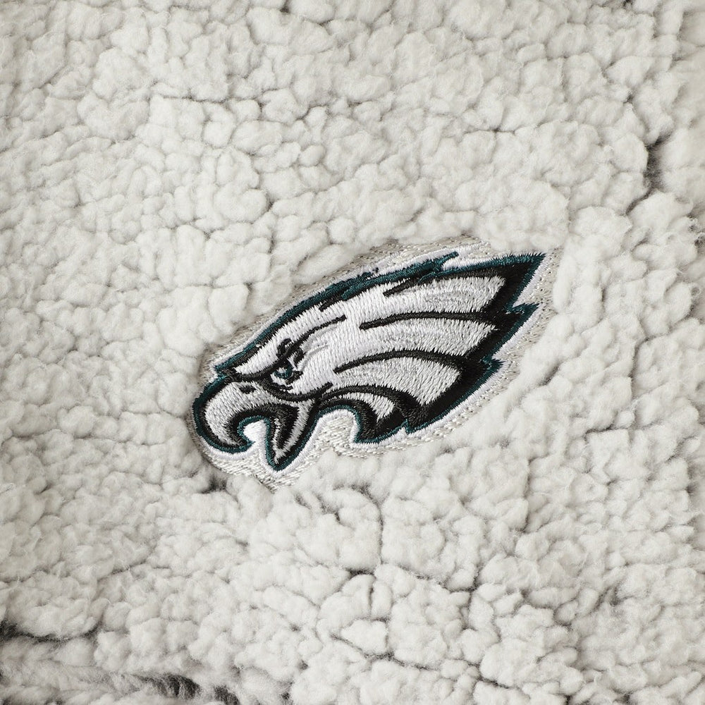 Philadelphia Eagles Women's Sherpa Quarter-Zip Pullover Jacket | NFL Sale