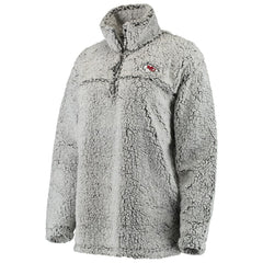 Kansas City Chiefs Women's Sherpa Quarter-Zip Pullover Jacket | NFL US