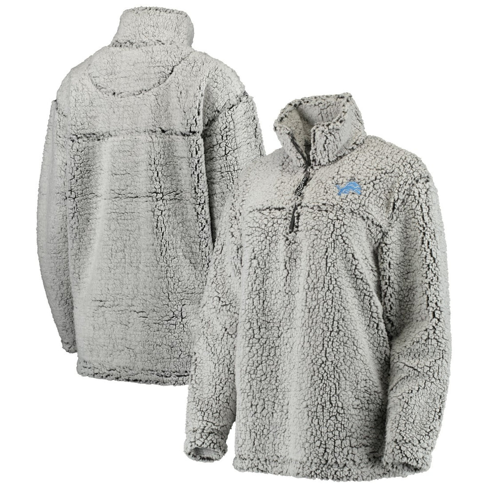 Detroit Lions Women's Sherpa Quarter-Zip Pullover Jacket | NFL On sale