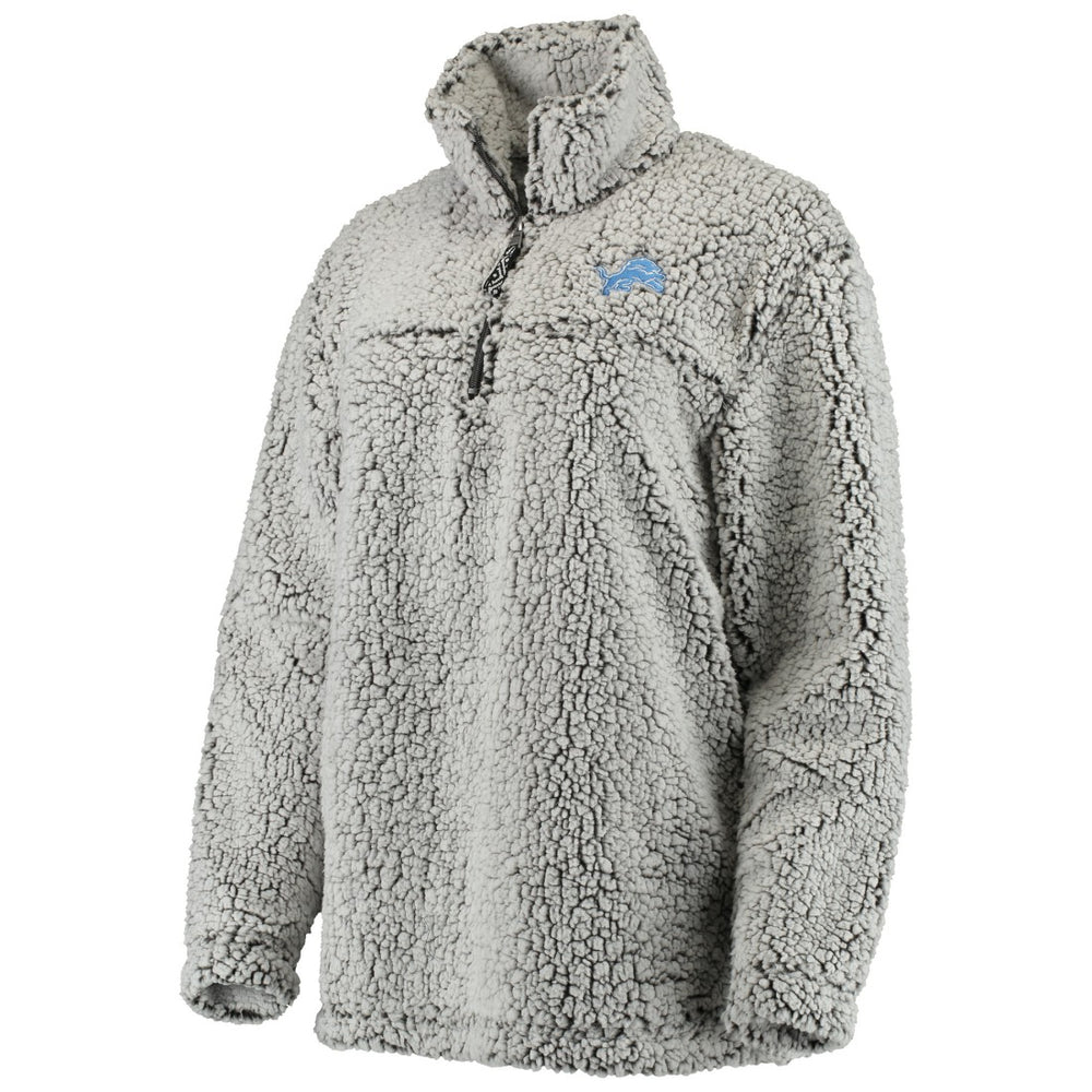 Detroit Lions Women's Sherpa Quarter-Zip Pullover Jacket | NFL On sale