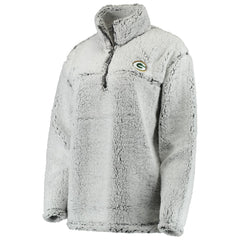 Green Bay Packers Women's Sherpa Quarter-Zip Pullover Jacket | NFL Discount