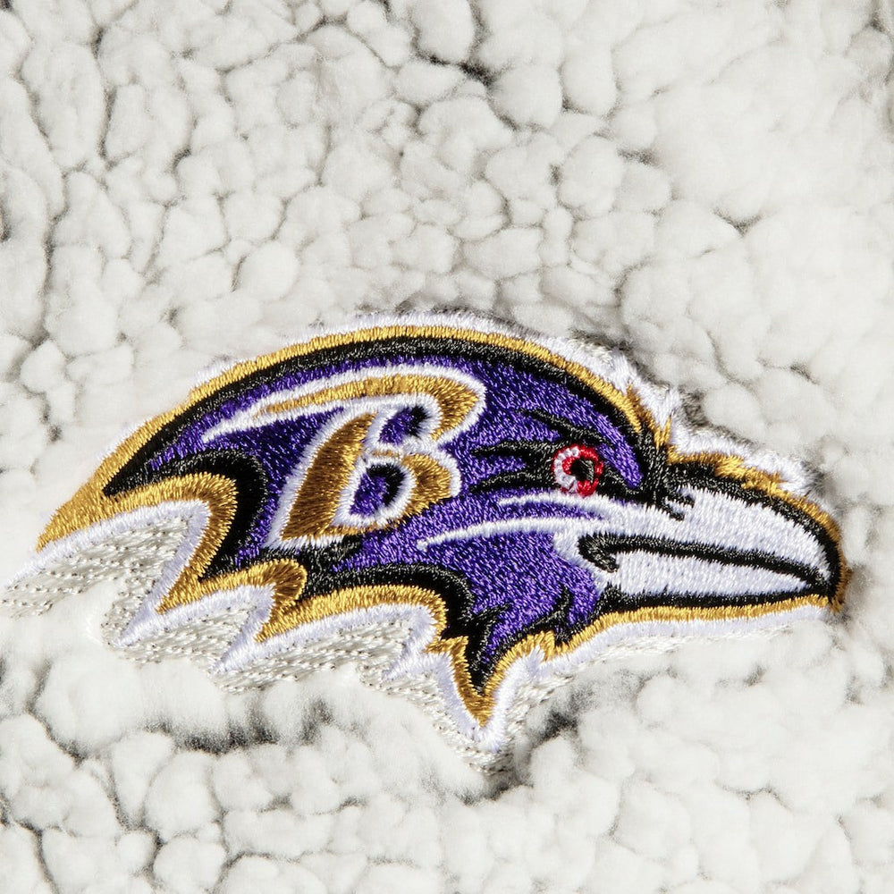 Baltimore Ravens G-III 4Her by Carl Banks Women's Sherpa Quarter-Zip Pullover Jacket | NFL On sale