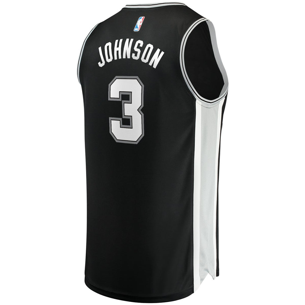 Icon Edition Keldon Johnson San Antonio Spurs Fast Break Replica Jersey Black | NBA