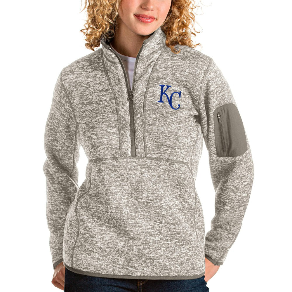 Kansas City Royals Antigua Women's Fortune Quarter-Zip Pullover Jacket - MLB Jackets