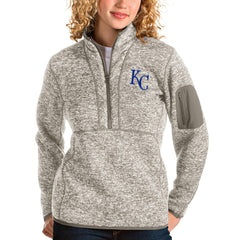 Kansas City Royals Antigua Women's Fortune Quarter-Zip Pullover Jacket - MLB Jackets