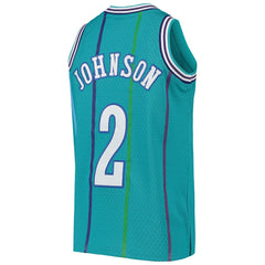 Teal Larry Johnson Charlotte Hornets Youth 1992/93 Hardwood Classics Swingman Jersey | NBA