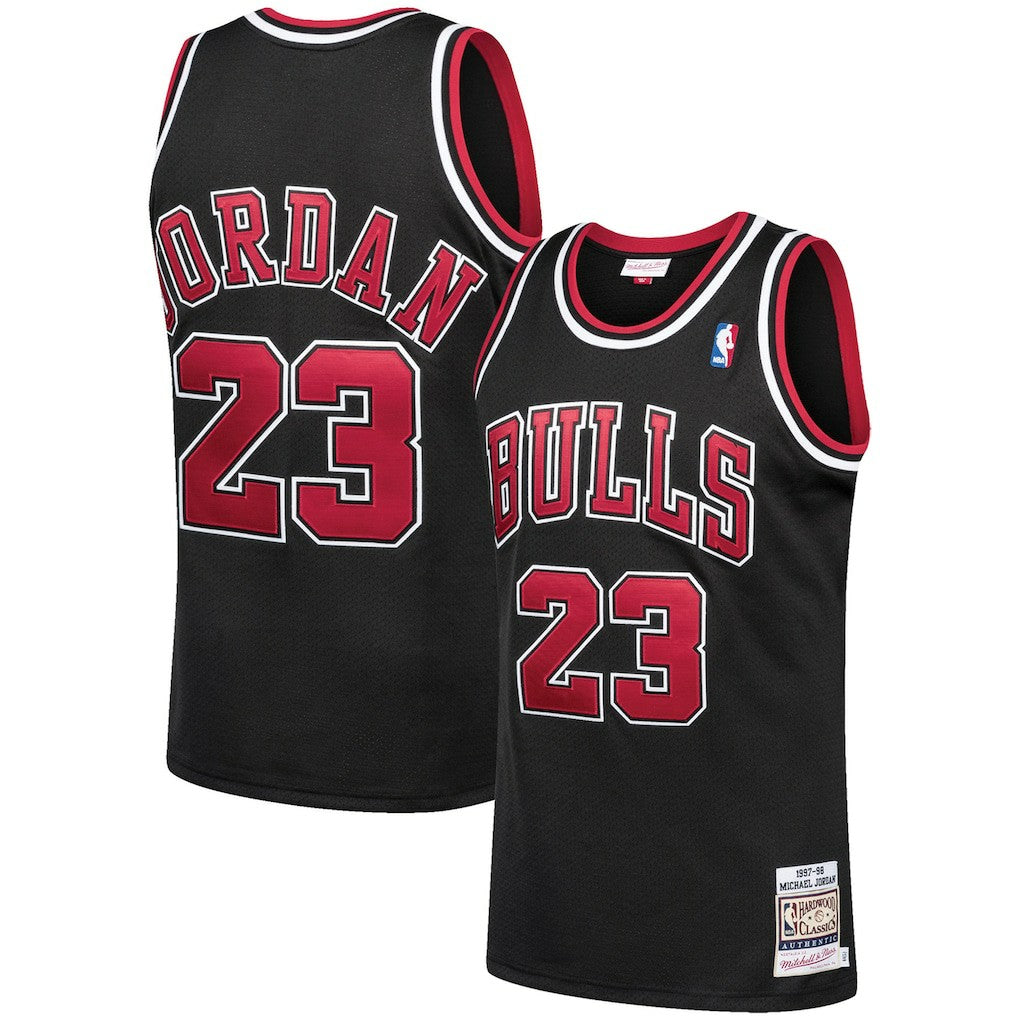 Black Michael Jordan Chicago Bulls 1997/98 Hardwood Classics Authentic Jersey sale | NBA