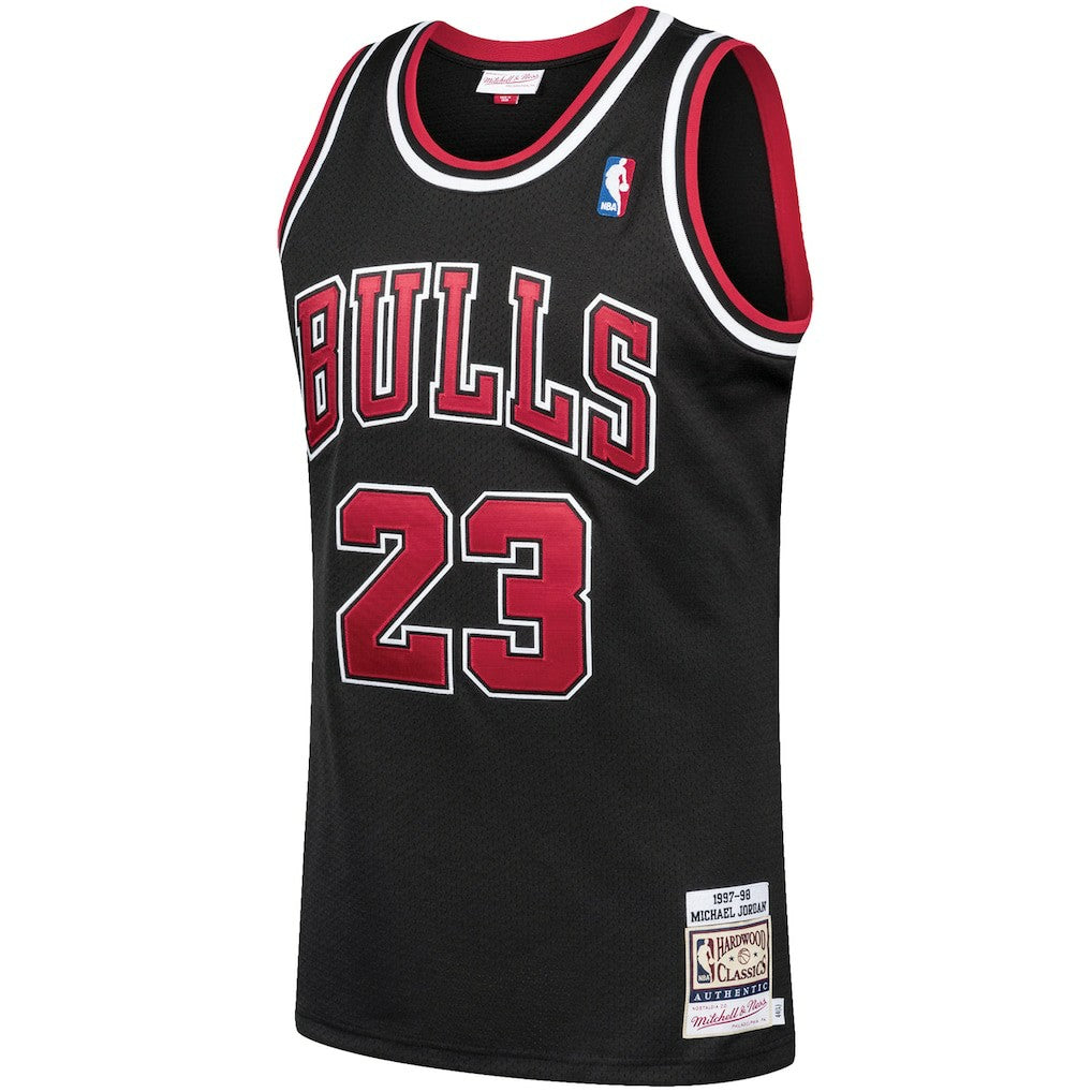 Black Michael Jordan Chicago Bulls 1997/98 Hardwood Classics Authentic Jersey sale | NBA