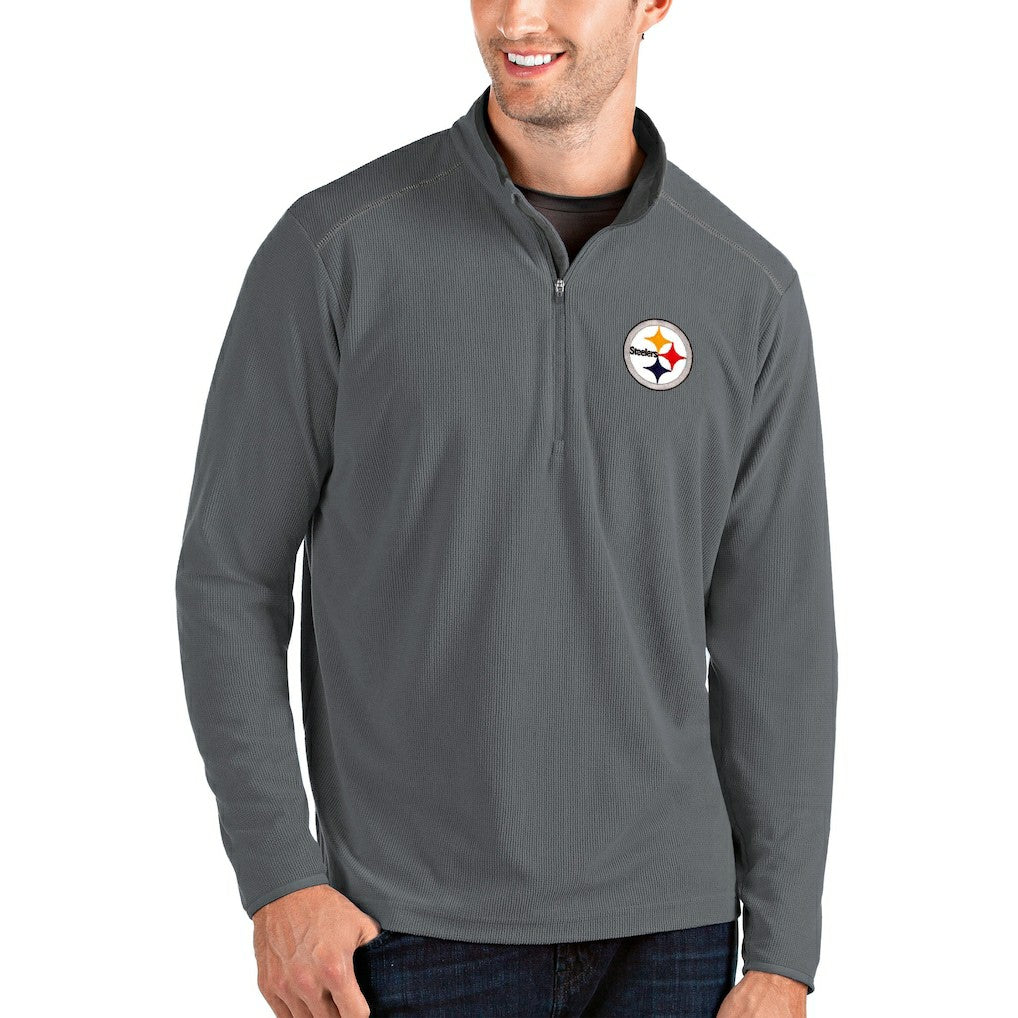 Pittsburgh Steelers Antigua Glacier Quarter-Zip Pullover Jacket | NFL Discount