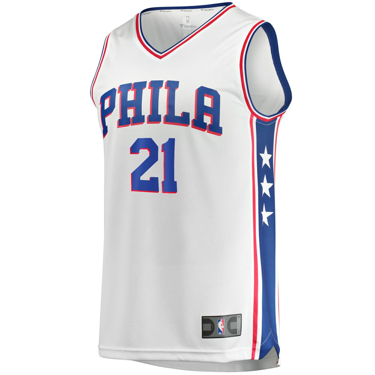 White Joel Embiid Philadelphia 76ers Replica Jersey | NBA