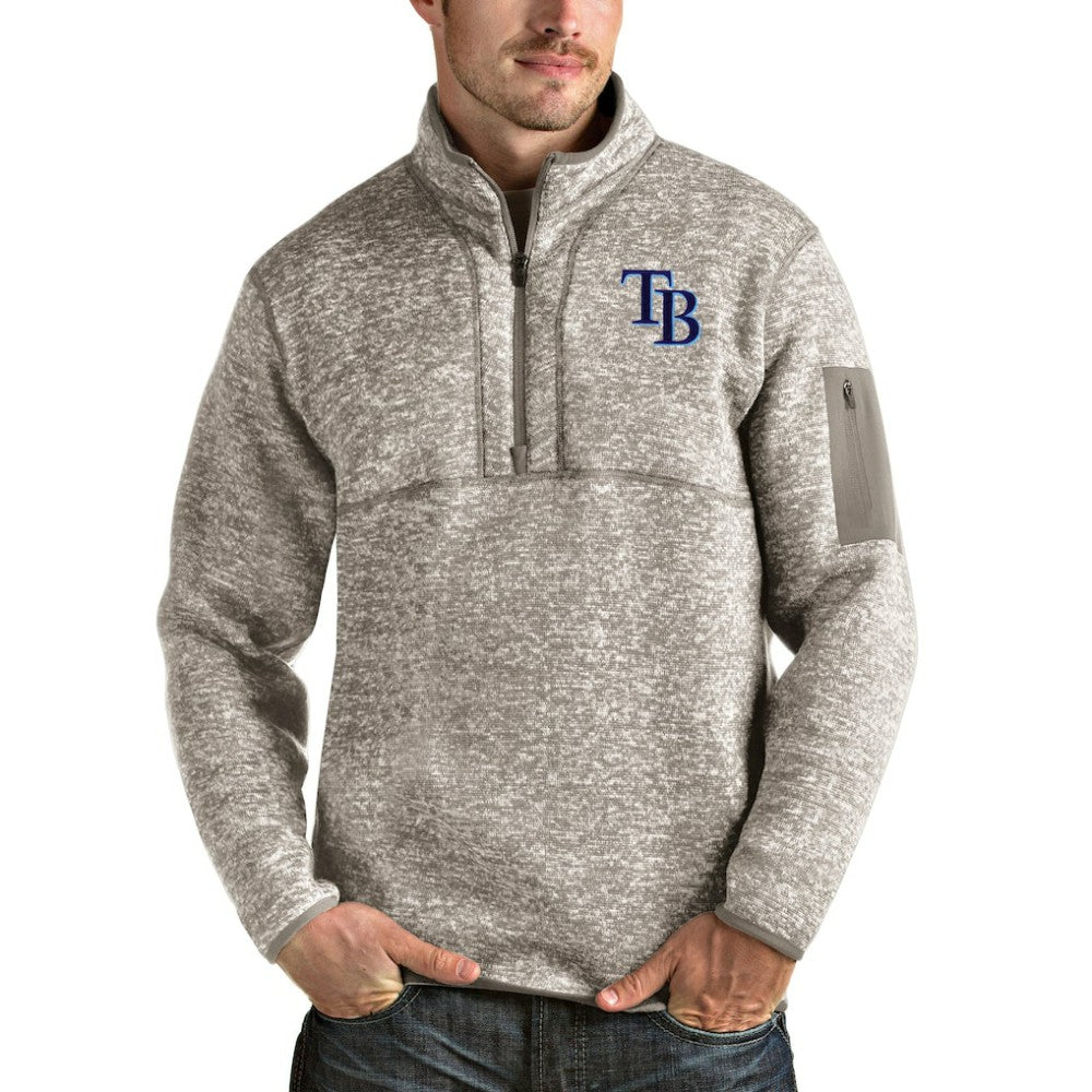 Tampa Bay Rays Antigua Fortune Quarter-Zip Pullover Jacket - MLB Jackets