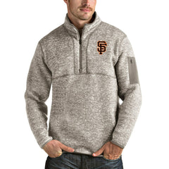 San Francisco Giants Antigua Fortune Quarter-Zip Pullover Jacket - MLB Jackets