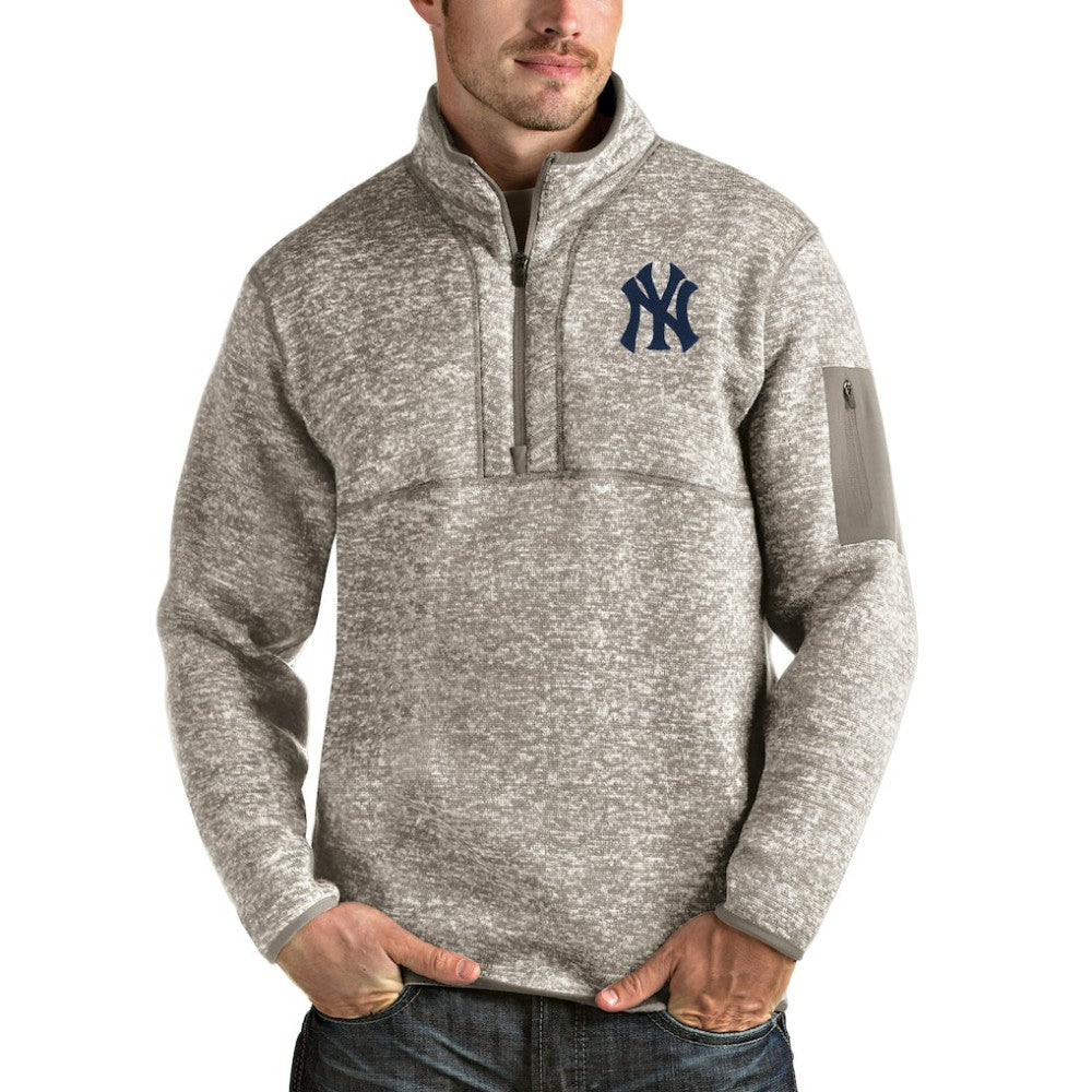New York Yankees Antigua Fortune Quarter-Zip Pullover Jacket - MLB Jackets