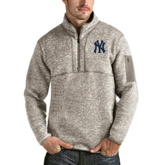 New York Yankees Antigua Fortune Quarter-Zip Pullover Jacket - MLB Jackets