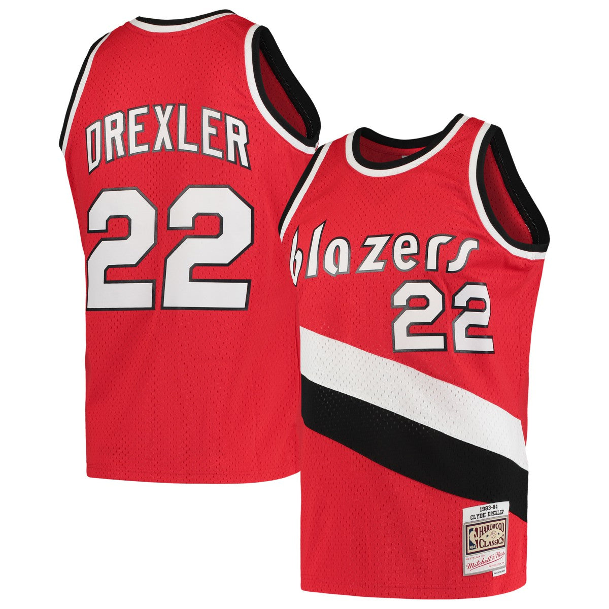 Red Clyde Drexler Portland Trail Blazers 1983/84 Hardwood Classics Swingman Jersey | NBA