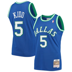 Blue Jason Kidd Dallas Mavericks 1994/95 Hardwood Classics Swingman Jersey sale | NBA