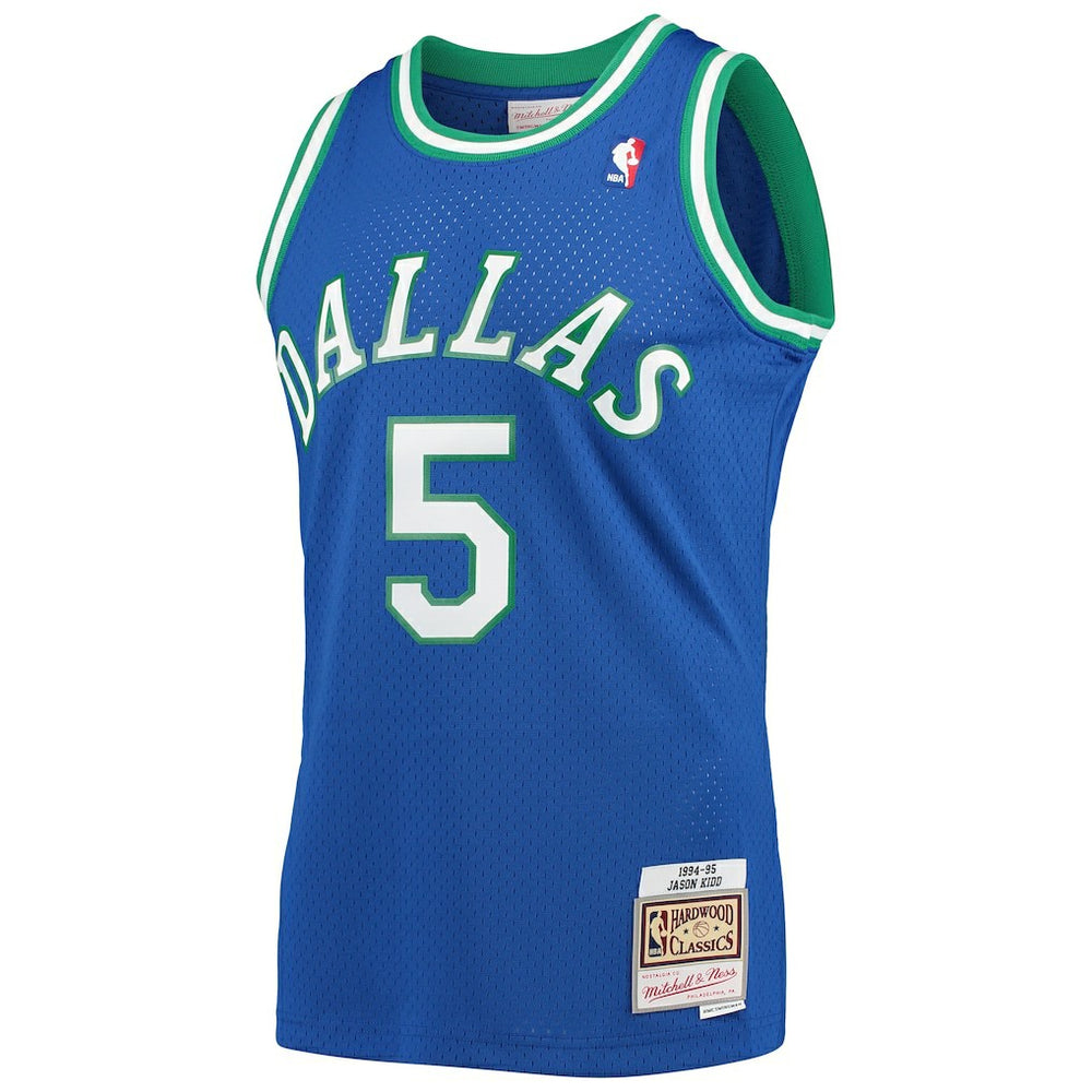 Blue Jason Kidd Dallas Mavericks 1994/95 Hardwood Classics Swingman Jersey sale | NBA