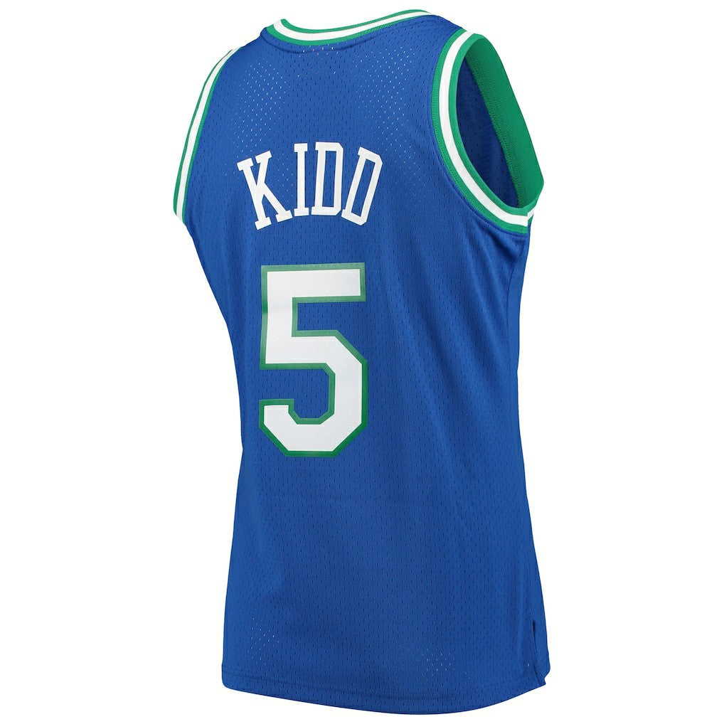 Blue Jason Kidd Dallas Mavericks 1994/95 Hardwood Classics Swingman Jersey sale | NBA