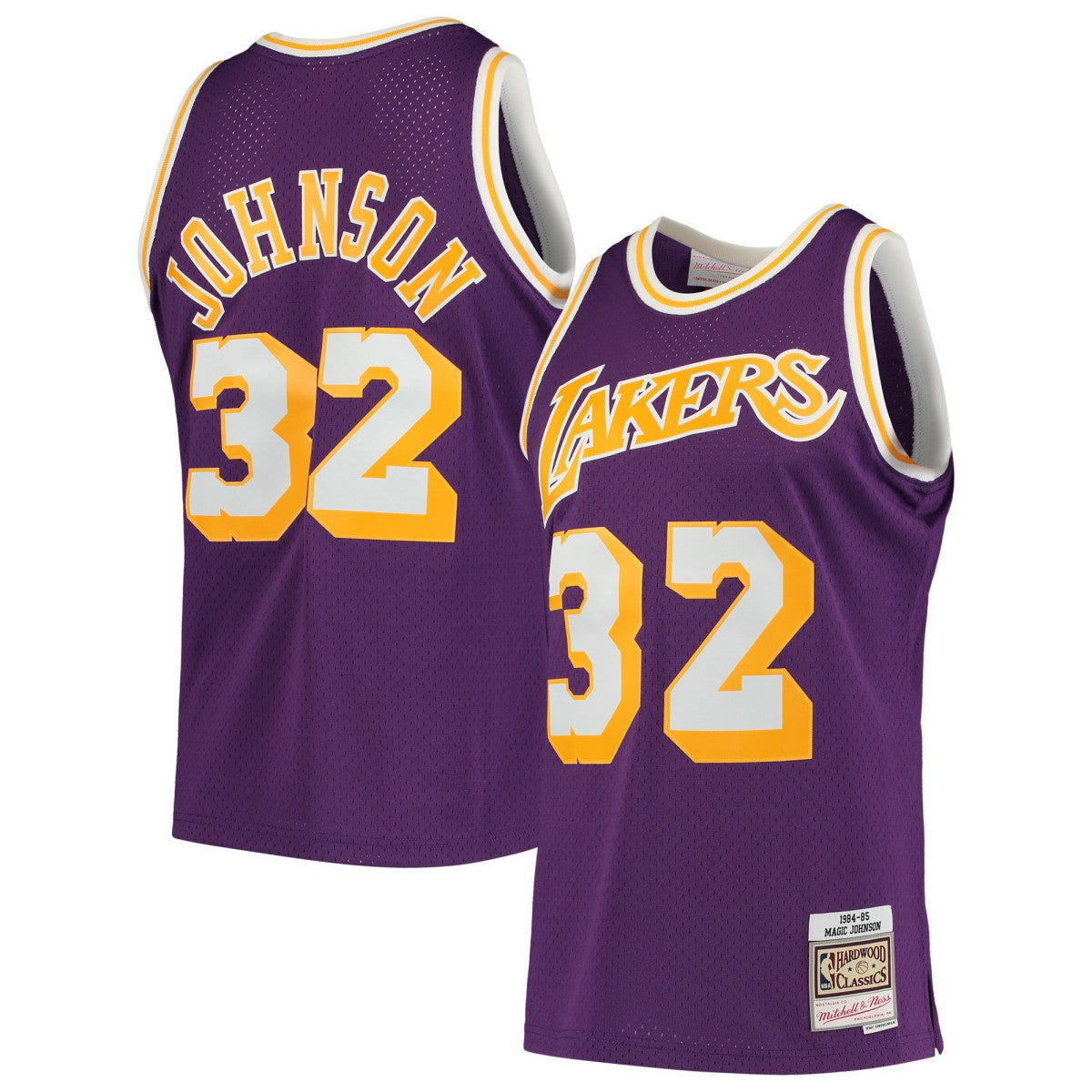Purple Magic Johnson Los Angeles Lakers 1984/85 Hardwood Classics Swingman Jersey | NBA