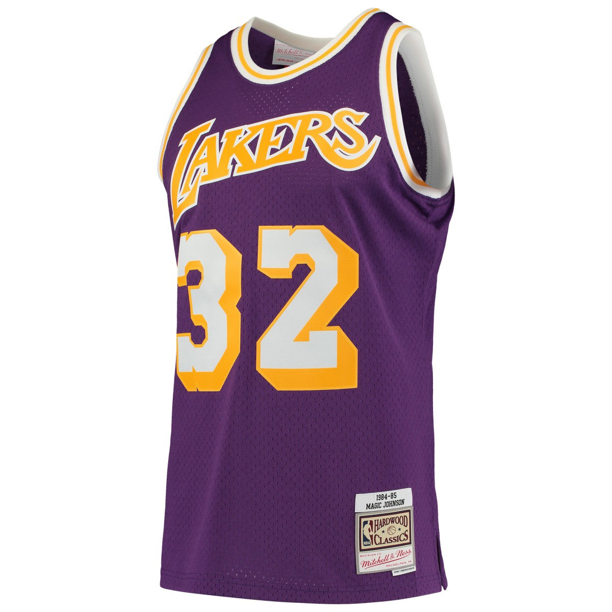 Purple Magic Johnson Los Angeles Lakers 1984/85 Hardwood Classics Swingman Jersey | NBA